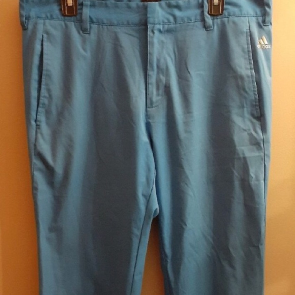 ⛳️ Sale!! Men’s Adidas Bright blue golf pants great condition size 35x30.